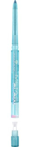 essence META GLOW duo-chrome eye pencil, Nr. 04, Blau, langanhaltend, hochpigmentiert, Wischfest, farbintensiv, holographisch, vegan, wasserfest, Nanopartikel frei, ohne Parfüm, 3er Pack (3x0.22g)