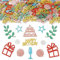 ParPix 100 Stück Bunt Happy Birthday Konfetti, Groß 5cm Streudeko Geburtstag, Konfetti Geburtstag Tischdeko, Glitzer Confetti Geburtstagsdeko, Tischdeko Geburtstags Frau Mann, Birthday Deko Confetti