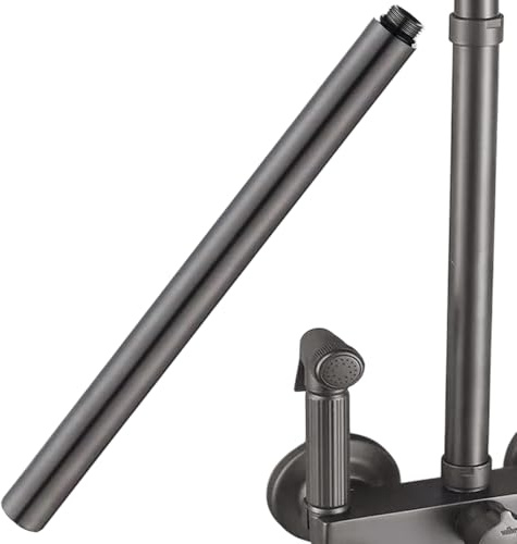 Duschverlängerung, Duschleiter,11,81 Zoll Rohrverlängerung Edelstahl | Hardware der Dusche Extender, Rohrhöhe, die sich für Badezimmer erstreckt, Regen