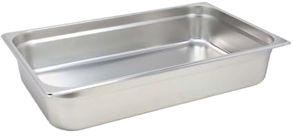 UNIQUE HOME LIVING Gastronorm Pan 1/1, Stainless Steel Food Container Gastronorm Tray 10cm Deep, Hot and Cold Food Storage Containers, Stackable 1/1 GN Catering Pan Without Lid, Rust-Resistant