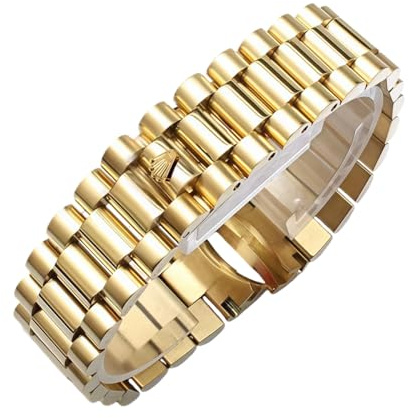 13-21mm Damen Edelstahlband für Rolex Oyster Perpetual Datejust | Damen Metall Handgelenk Band Rundanstoß Casual Dress Damen