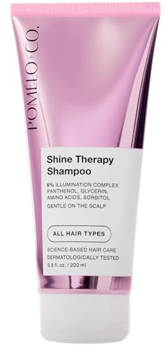 Pomélo+Co. Shine Therapy Shampoo 200ml - 6% Illumination-Komplex Formel | Feuchtigkeit und Glanz durch sanfte Reinigung mit Illumination-Effekt für strapaziertes trockenes Haar