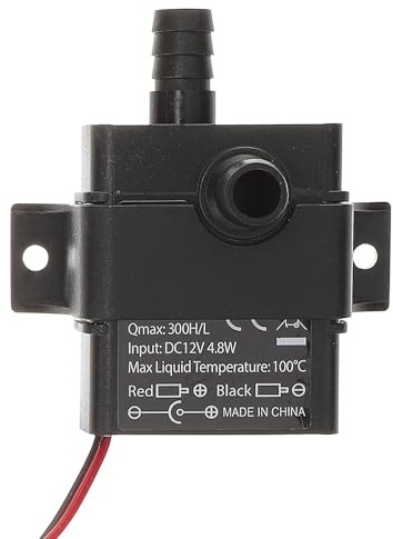 HOMSFOU Pompe à Eau Submersible Miniature Dc sans Balais 12V pour Fontaine et Bassins Jardin, Compacte Étanche Débit Ajustable pour Animaux Aquatiques