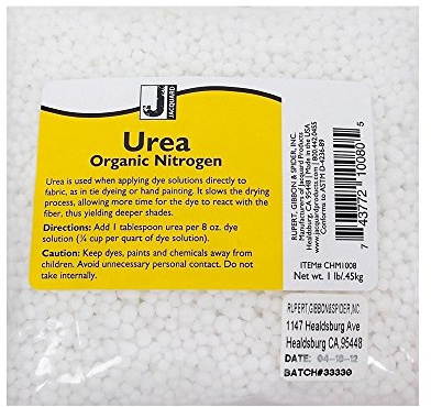 Jacquard Urea 1lb Pk for Tie Dye, Screen Printing & Fabric Dyeing | Prilled Urea Nitrogen for Vibrant Colors | Available in 1lb, 5lb, & 25lb Sizes
