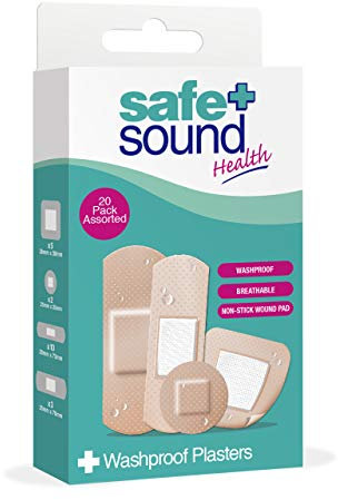 Safe & Sound 20 Washproof Plasters