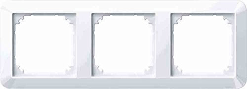 Merten 389325 1-M-Rahmen, 3fach, aktivweiß glänzend