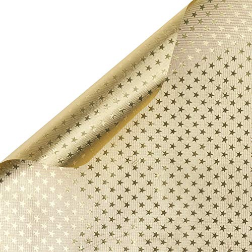 folia Alu-Bastelfolie Sternchen, 500 x 780 mm, gold