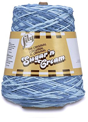 LILY 10300202181 Sugar 'N Cream Cone-400g-Faded, Coton, Denim Décoloré, Pack of 1