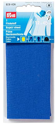 Prym 929408 Pièce thermocollante, 12 x 45cm, Bleu Moyen