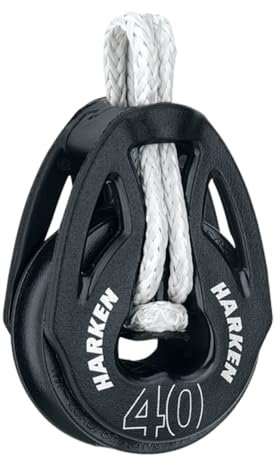 HARKEN Sailing Beiboot Boat & Yachting - T2 Loop Soft Attach Block - Leichtgewicht