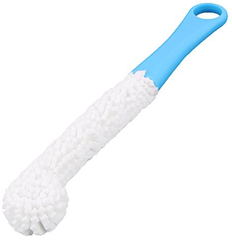 sourcingmap Goupillon Bouteille Brosse Pour Récurer Carafe Verre Biberon Nettoyage pour Bouteille vin tête en mousse