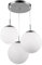 GLOBO Design Decken Lampe Wohn Ess Zimmer Glas Kugel Hänge Pendel Leuchte satiniert 1581-3