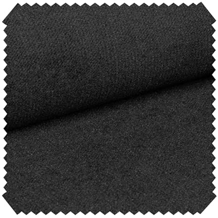novely® PASSAU - Samtig Weicher Chenille-Möbelstoff - Robuster Polsterstoff - Pflegeleichte Meterware 1lfm | Farbe: 34 Anthrazit