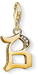 Thomas Sabo Damen Charm-Anhänger L Buchstabe Charm Club 925 Sterling Silber 1618-414-39