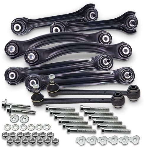 BESTPRICE 8x Querlenker Hinterachse + Anbausatz, Stahllegierung, Rear Lower Control Arm, 8 Count, Vehicle Control Arm, 4052093328550