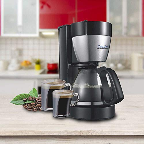 BARGAINS-GALORE 12 Cup Coffee Maker - Espresso Kitchen | 800W Drinking Machine | Hot Drink, Kitchen Morning Breakfast | Anti Drip | Capacity 1.25L | House Warming Gift