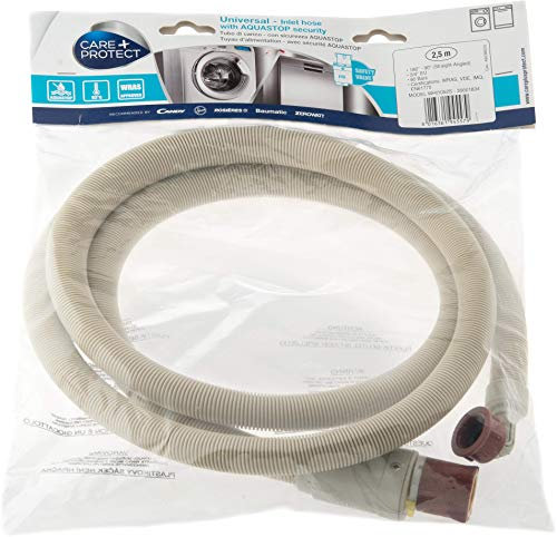 CARE+PROTECT – Universal Zulaufschlauch mit Aquastop-Sicherheitsventil / flexibler und zertifizierter Zuflussschlauch für Waschmaschinen / 2,5 m