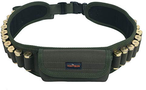 Tourbon Hunting - Cinturón de cartucho de calibre 12/16/20 para 20 rondas con 1 bolsillo