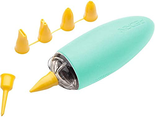 Pedrini Penna decoratrice Muffin Biscotti, Silicone, Azzurro