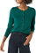 Amazon Essentials Gilet Col Rond Léger (Grandes Tailles Disponibles) Femme, Vert Foncé, XXL