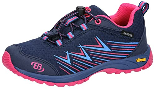 Brütting Mädchen Chesna Low Cross-Laufschuh, marine/blau/pink, 31 EU