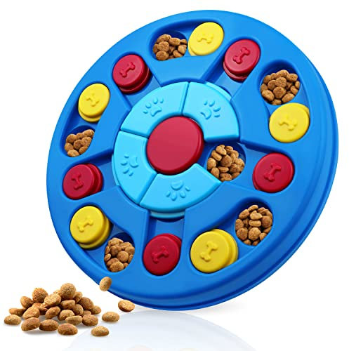 Joansan Dog Puzzle Toys Interactive Puzzle Game Dog Toy for Smart Dogs IQ Stimulation Treat Puzzle Toy for Dogs Treat Training,Puzzle Slow Feeder to Aid Pets Digestion (Advanced Level 2-3)