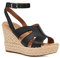 UGG Damen Careena Sandale, Schwarzes Leder, 36 EU
