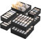 Yidaxing Organizer per Biancheria Intima, Set di 8 Armadio Divisori Pieghevole Storage Box Cassetto Organizzator per Biancheria Intima, Reggiseni, Calze, Fazzoletti e Cravatte (Nero)