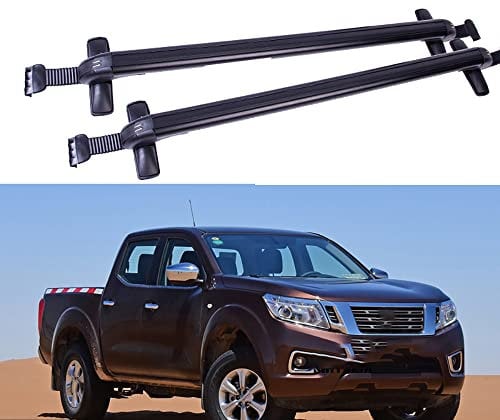 2 x Auto-Querträger-Dachträger, für Nissan Navara (D23) King Cab Double Cab 2015+ spezielle Querträger, Transport und Aufbewahrung von Gepäckträgern auf dem Dach