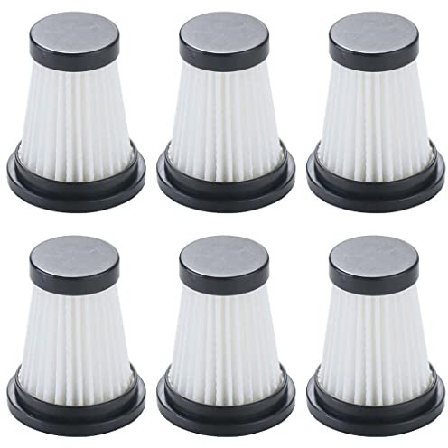 Odashen Filter für MOOSOO K12, K12 Pro, K13 Akku-Staubsauger für Genius Invictus One 1.0 X7 2.0 Handstaubsauger Ersatzzubehör (6 Stück)