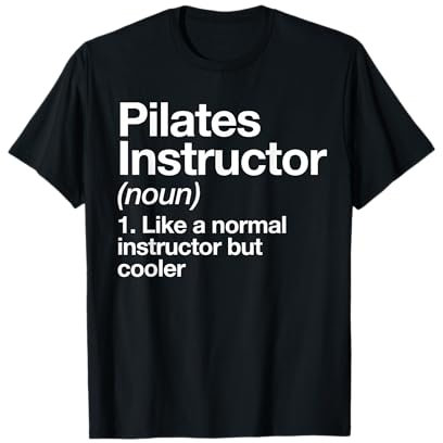 Pilates Instructor Definition Lustiger Trainer Gym Sport T-Shirt