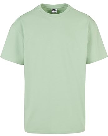 Urban Classics Herren Heavy Oversized Tee – Weites T-Shirt im Oversize Fit aus Baumwolle, schweres Jersey Shirt für Streetwear, Freizeit & entspannte Outfits,Vintagegreen,M