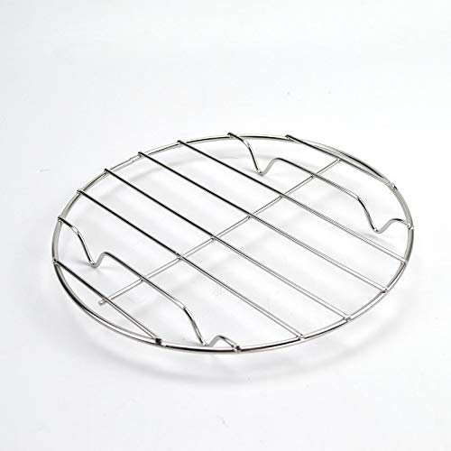 Griglia di Raffreddamento Rete Metallica Teglia per Pizza Piatto Rotondo Griglia per Pizza Ali di Pollo Griglia in Acciaio Inox Griglia per Forno Piastra per Griglia Antiaderente p