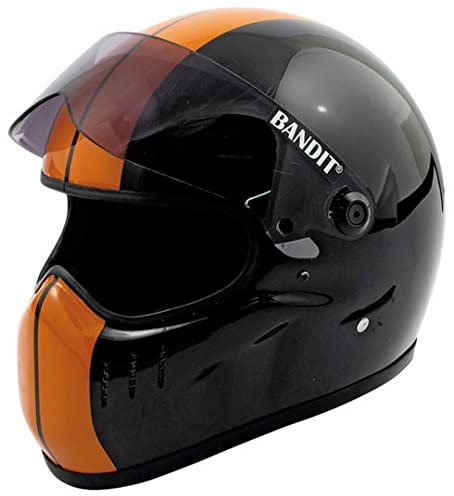 Bandit XXR Race Motorradhelm, schwarz/orange, 4XL (67/68)