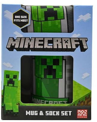 HOX Minecraft Creeper Mug & Sock Gift Set