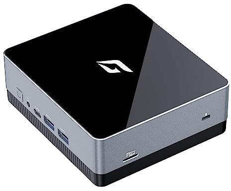 Micro PC Intel 12th Alder Lake N100 (up to 3.4GHz), Mini Desktop Computer 16GB RAM 128GB PCIe SSD, Minipc Supports 4K Dual HDMI/USB3.0/WiFi 6/BT5.2/RJ45/VESA for Office/Home/School