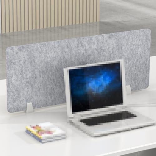 Stehpult-Trennwände, montierte Sichtschutzplatte, geräuschreduzierende akustische Trennwand 60 80 90 100 120 cm, Tisch-Spritzschutz-Trennwände für Arbeitsplatz, Theken (Farbe: B, Größe: 80 x 40 cm/3