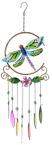 Farbenfrohes Libellen-Windspiel, Garten-Windspiel für Zuhause, Party, Festival-Dekoration, Gartendekoration für drinnen und draußen, lebensechter Libellen-Stil, Geschenke für Mutter