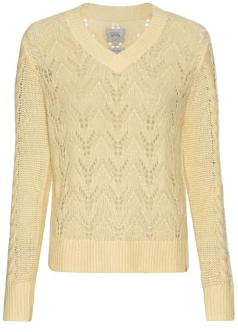 camel active Damen Pullover mit V-Ausschnitt