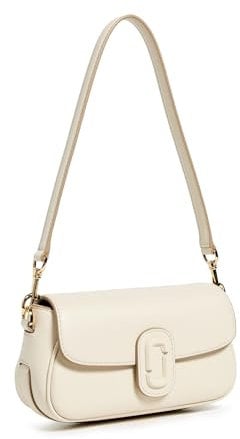 MARC JACOBS Damen The Clover Shoulder Bag, Wolkenweiß