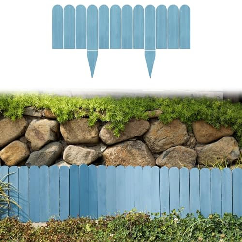 The Fence Recinzione da giardino per prato, Recinzione paesaggistica per prato anteriore, Recinzione corta in legno per paesaggio esterno, per l'arredamento esterno del cortile paesaggistico (Color :