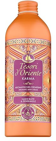 Tesori d'Oriente | Cremebad 'Karma' | aromatisches Bad mit Nashi-Blüte & Zedernholz | Spa-Erlebnis für zu Hause | Wellness-Rituale für Körper & Sinne | 500 ml