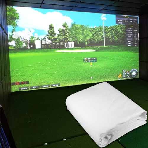 Golf Simulator Impact Screen - Heavy Duty Golf Net Impact Screen - High Definition Impact Projector Screens for home golf simulator,singlelayer-3 * 2m