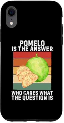 Hülle für iPhone XR Vintage Pomelo Is The Answer Cares What The Question Is
