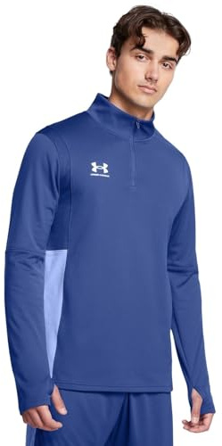 Under Armour Mens Challenger Half Zip Midlayer Top Tech Blue L