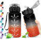 KollyKolla Gourde 500ml, Bouteille d'eau Enfant, Gourde Paille, Étanche & Réutilisable, Gourde Sport avec Marqueur de Temps, Gourde Motivation pour Enfant, Cyclisme, Bureau, Camping, l'école