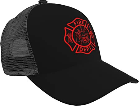 Baseball Kappe Feuerwehrmann Freiwillige Feuerwehr Sommer Mütze Waschbar Mütze Atmungsaktiv Papa Hüte Für Outdoor Ausflug Freizeit