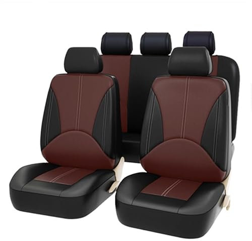 HDDSAI 9 Stück Sitzbezüge Auto, für Citroen Berlingo 2018 2019 2020 2021 2022 2023 2024 Wasserdicht rutschfest Atmungsaktiv VerschleißFest Autositzüberzug Sets Innenraum Accessories,D
