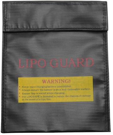 Zangc Lithium-Batterie, explosionsgeschützte Tasche, Hochtemperatur-Aufbewahrung, Schutztasche, sicher, flammhemmend, multifunktional, feuerfest, 45,7 x 58,4 cm, Schwarz, 1 Stück