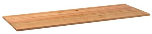 vidaXL Tischplatte Hellbraun 320x120x4 cm Massivholz Eiche Rechteckig, Esstischplatte, Schreibtischplatte, Bartischplatte, Esszimmertischplatte
